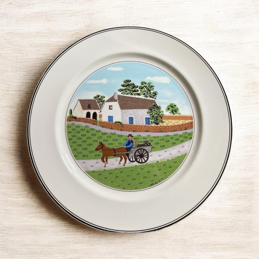 Villeroy & Boch: DESIGN NAIF: La Plau: Dinner Plate: Going to Market: EXC: NR